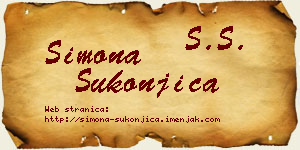 Simona Sukonjica vizit kartica